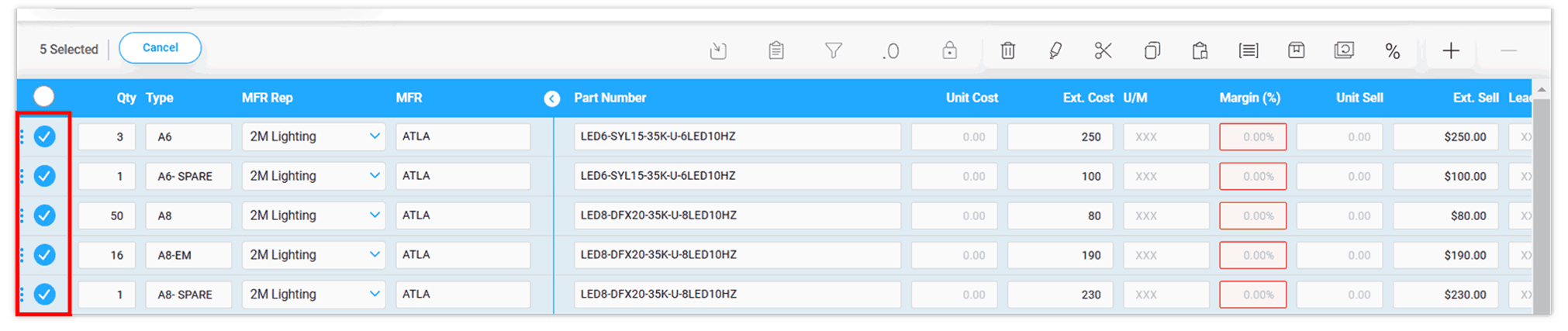 How to Cut, Copy, and Paste the Line Items? – ecoInsight